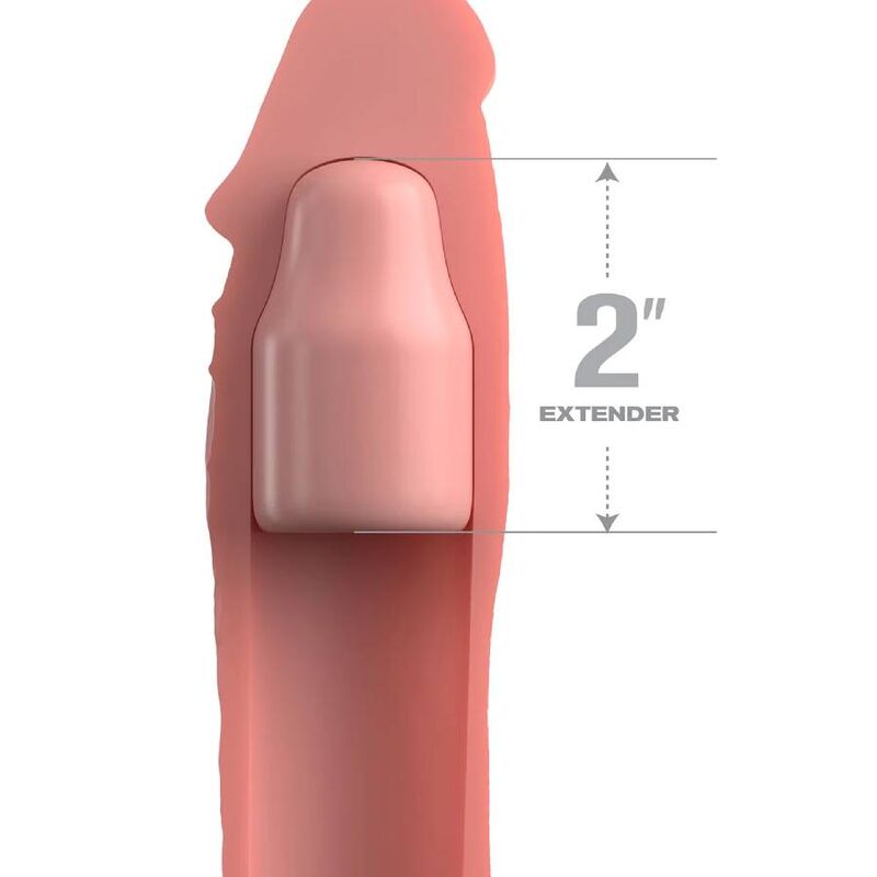 FANTASY X- TENSIONS - PIPEDREAMS ESTENSIONE W CINTURINO 15,24 CM PELLE – Copri pene con estensione – foto 3