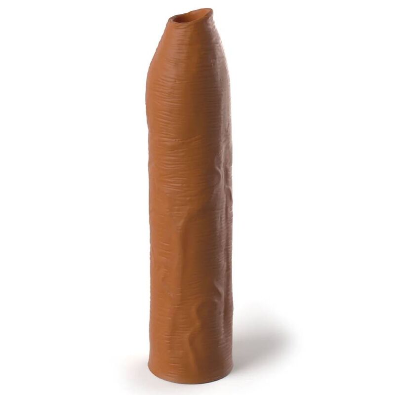 FANTASY X- TENSIONS - PIPEDREAMS PROLUNGA MANICA NON TAGLIATA 17,78 CM CARAMELLO – Copri pene con estensione