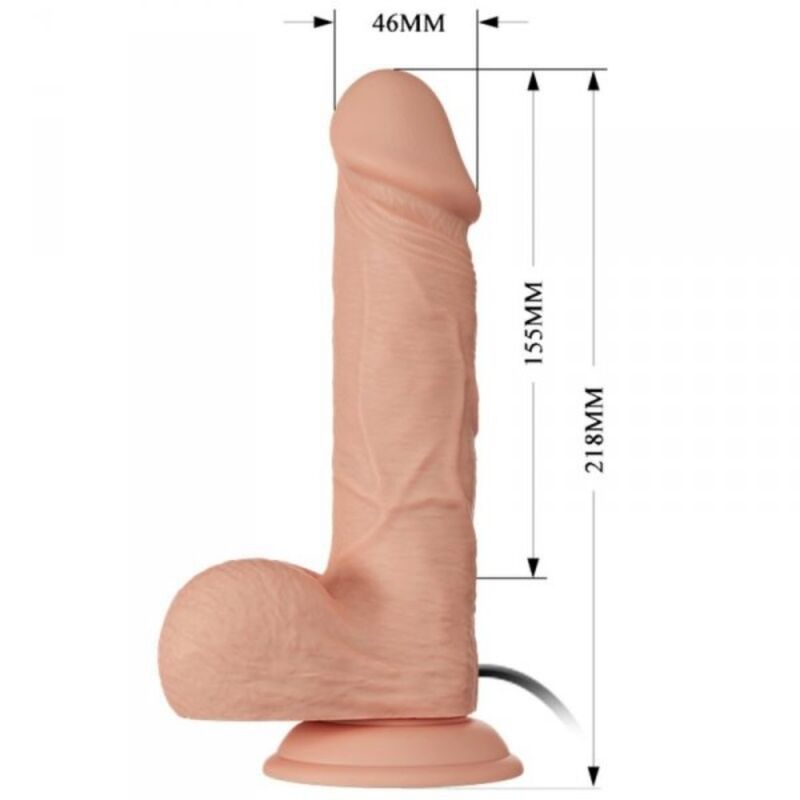BAILE - BELLISSIMO INCONTRO BAHAMUT VIBRAZIONI 21.8 CM NATURALE – Peni realistici – foto 6