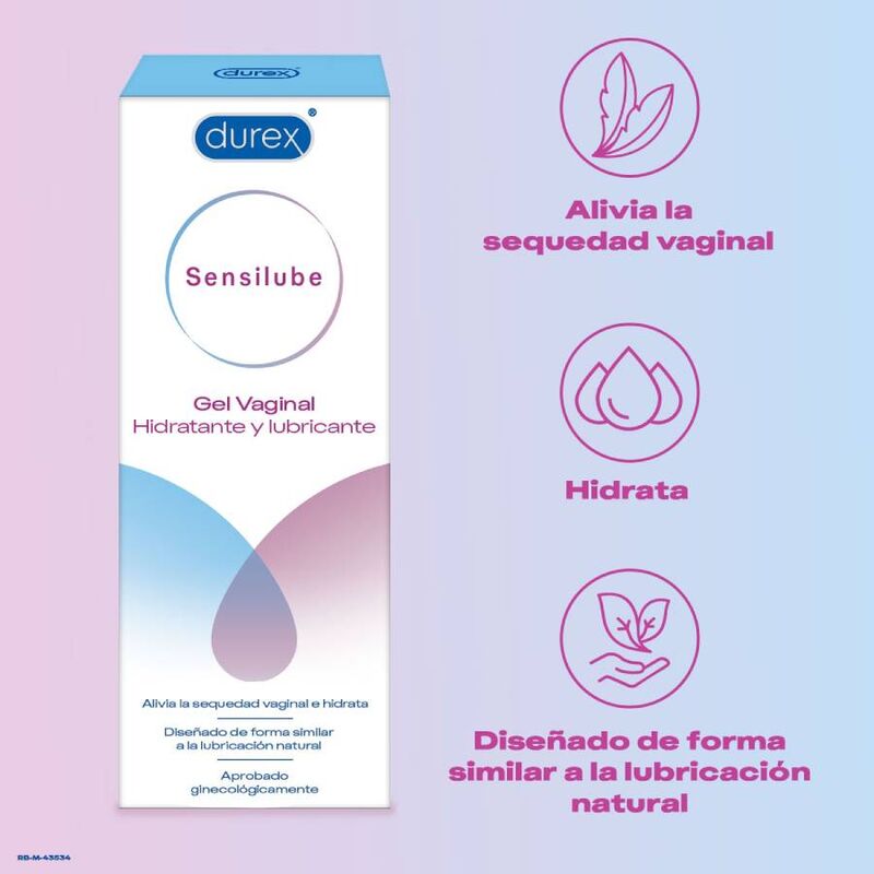 DUREX - SENSILUBE GEL LUBRIFICANTE IDRATANTE 40 ML – A base d'acqua – foto 2