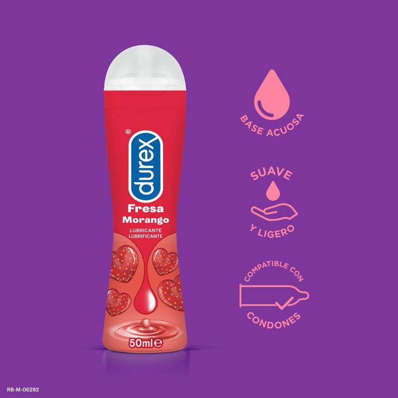 DUREX - PLAY FRAGOLA 50 ML – Con sapori deliziosi – foto 2
