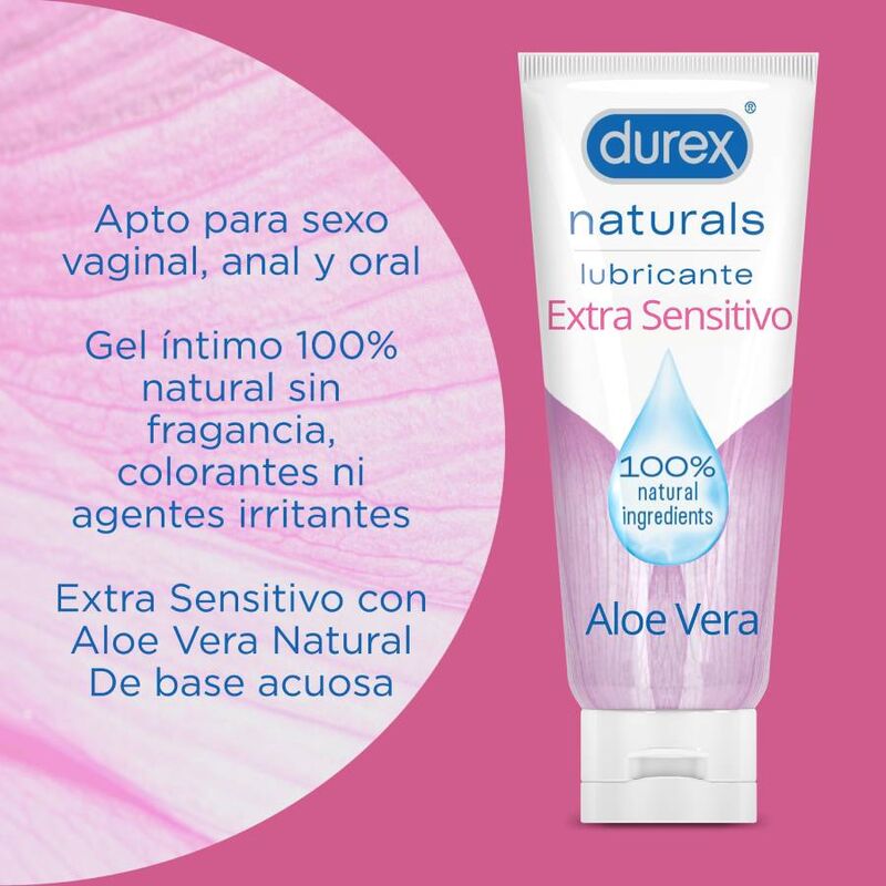 DUREX - LUBRIFICANTE NATURALS EXTRA SENSIBILE 100 ML – A base d'acqua – foto 3