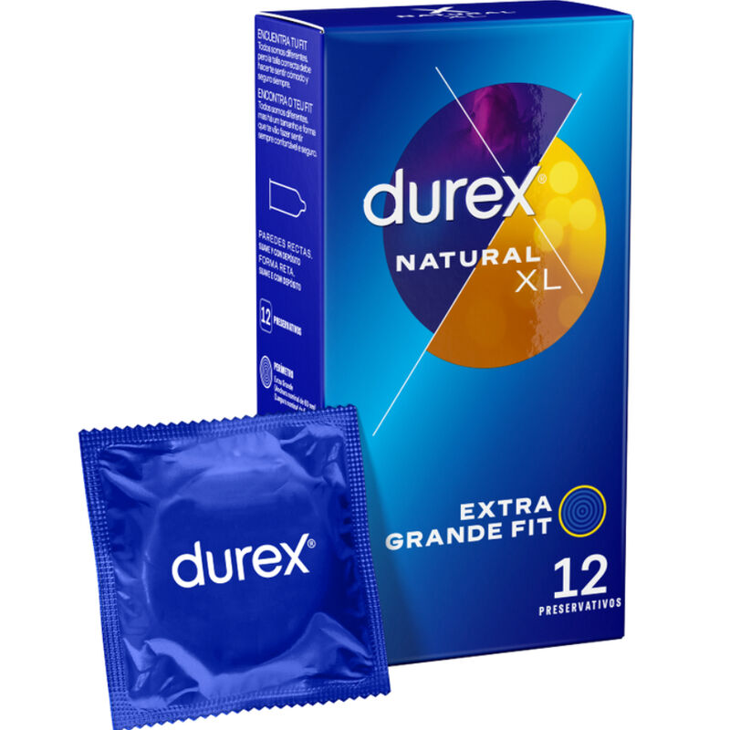 DUREX - NATURALE XL 12 UNITÀ – Taglia XL (grande)