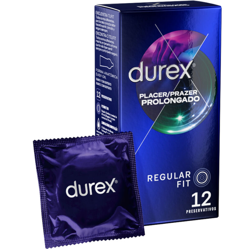 DUREX - PIACERE PROLUNGATO RITARDATO 12 UNITÀ – Gamma di piacere prolungata