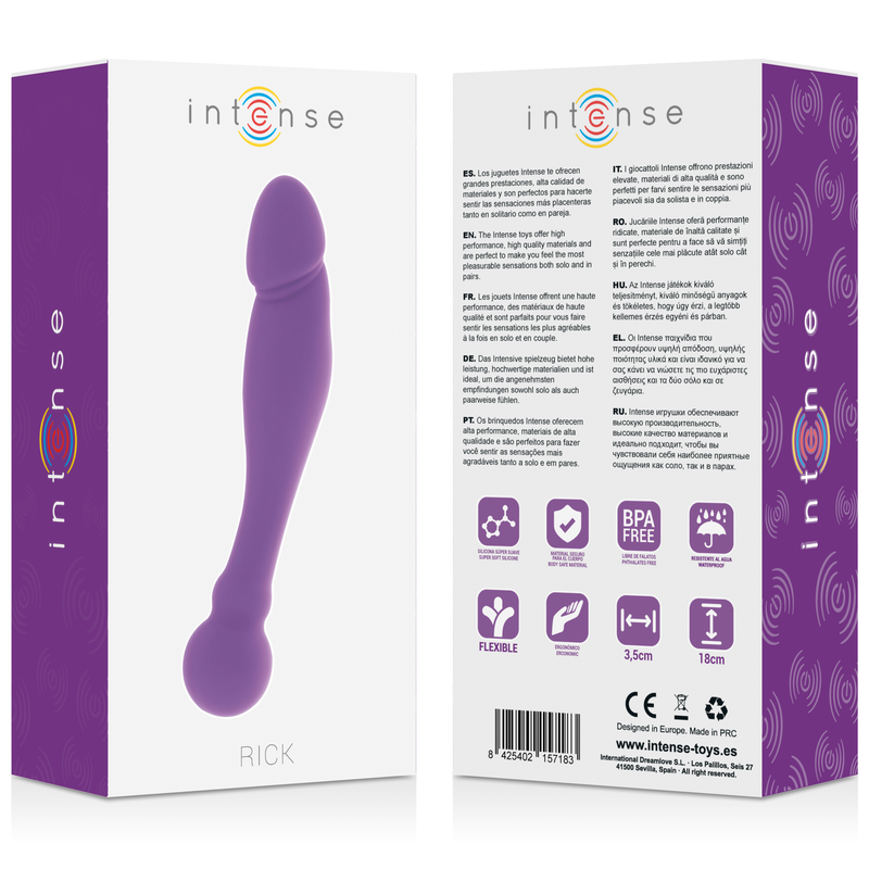 INTENSE - SILICONE RICK DUAL LILLA – Dildo con punto G – foto 6