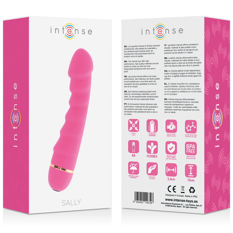 INTENSE - SALLY 20 VELOCIT SILICONE ROSA – Vibratori a punto G – foto 6