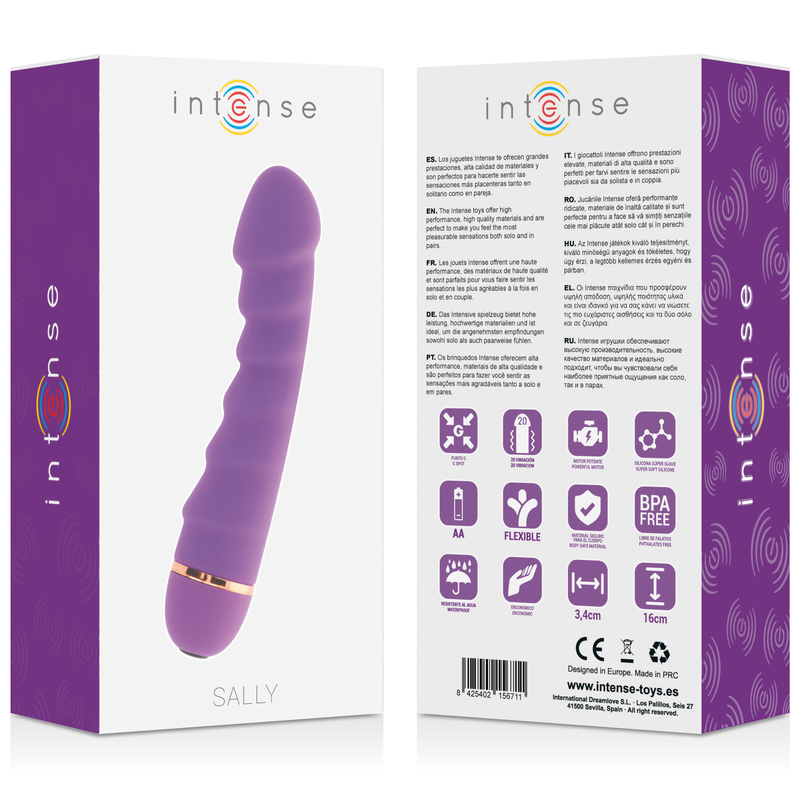 INTENSE - SALLY 20 VELOCIT SILICONE LILLA – Vibratori a punto G – foto 5