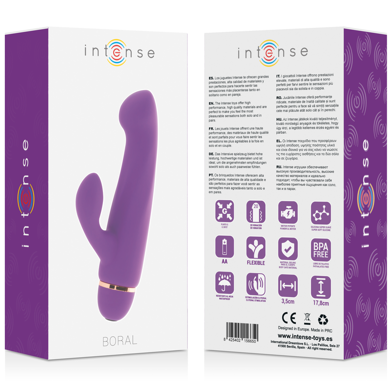 INTENSE - BORAL 20 VELOCIT SILICONE LILLA – Vibratori di coniglio – foto 4
