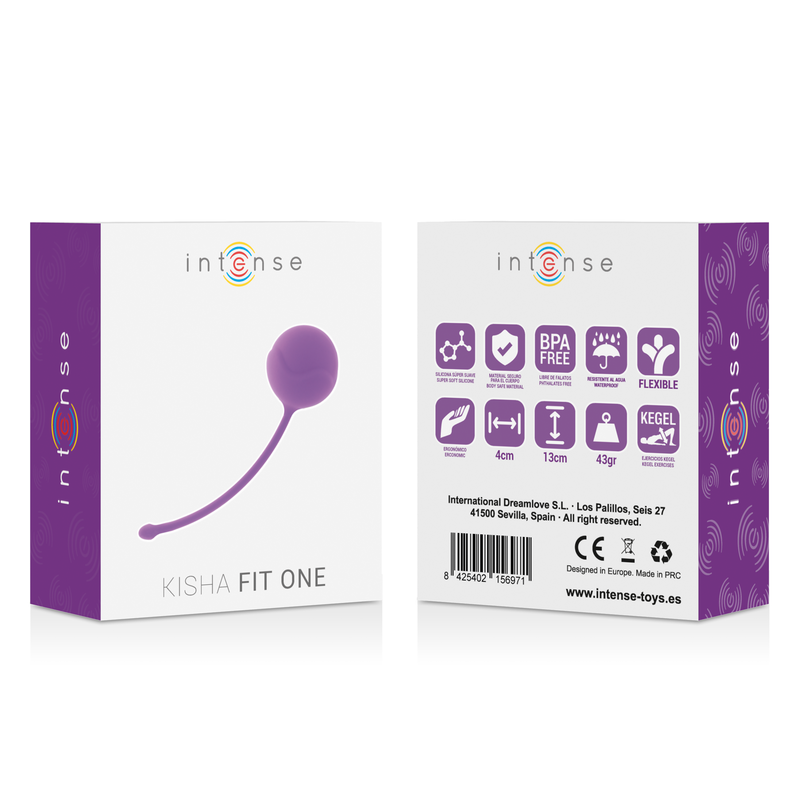 INTENSE - KISHA FIT ONE IN SILICONE KEGEL LILLA – Sfere di silicone – foto 3