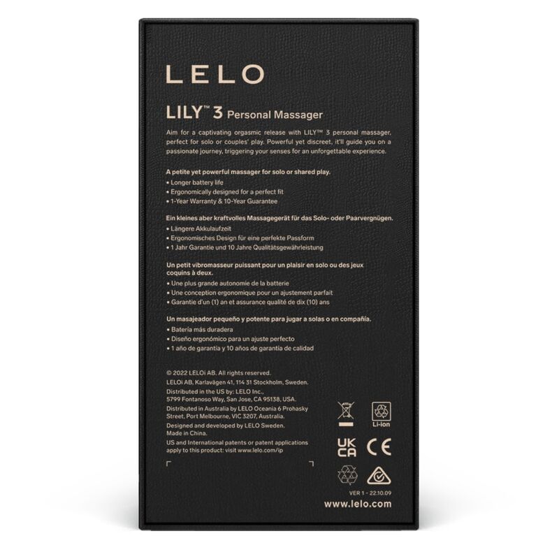 LELO - MASSAGGIATORE PERSONALE LILY 3 - VERDE POLARE – Mini vibratori – foto 4