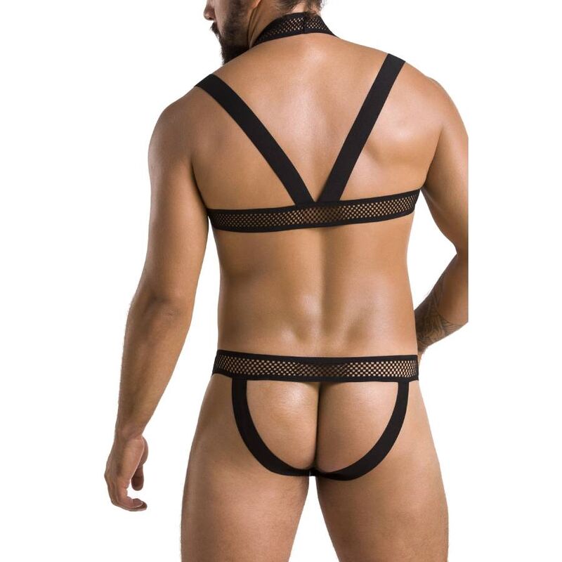 PASSION - 043 SET JACOB NERO L/XL – Confezioni di lingerie da uomo – foto 4