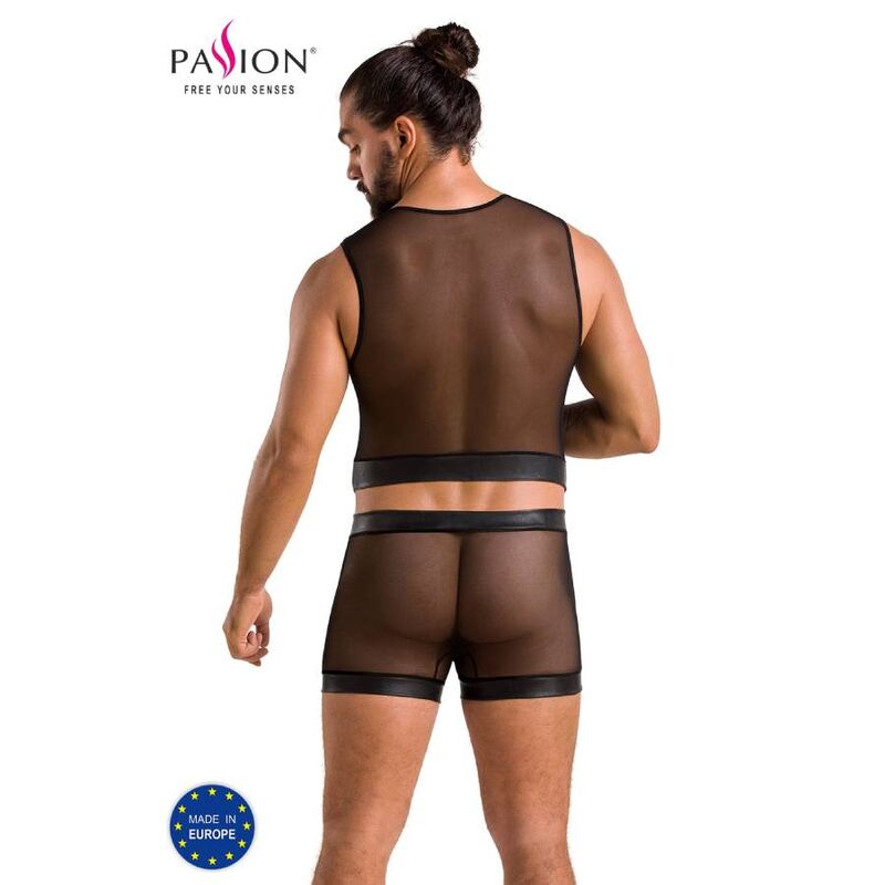 PASSION - 053 SET WILLIAM NERO L/XL – Confezioni di lingerie da uomo – foto 2