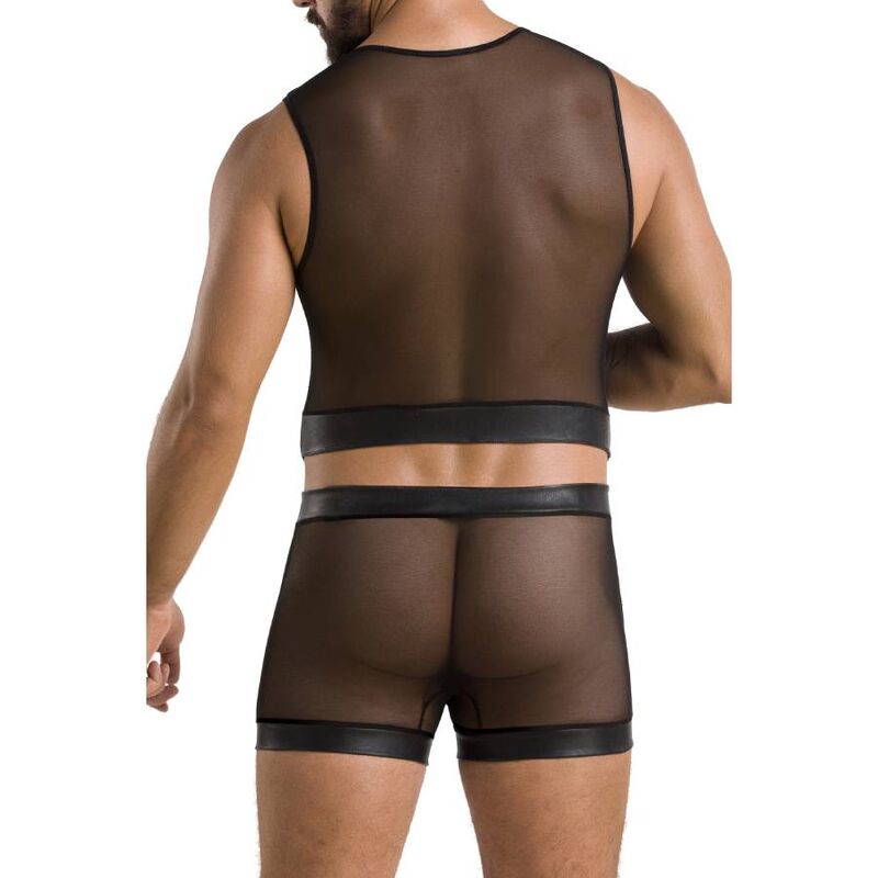 PASSION - 053 SET WILLIAM NERO L/XL – Confezioni di lingerie da uomo – foto 4