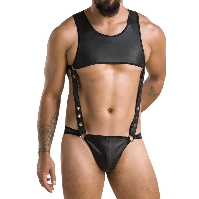PASSION - 056 BODY ADAM NERO S/M – Imbracature da uomo – foto 3