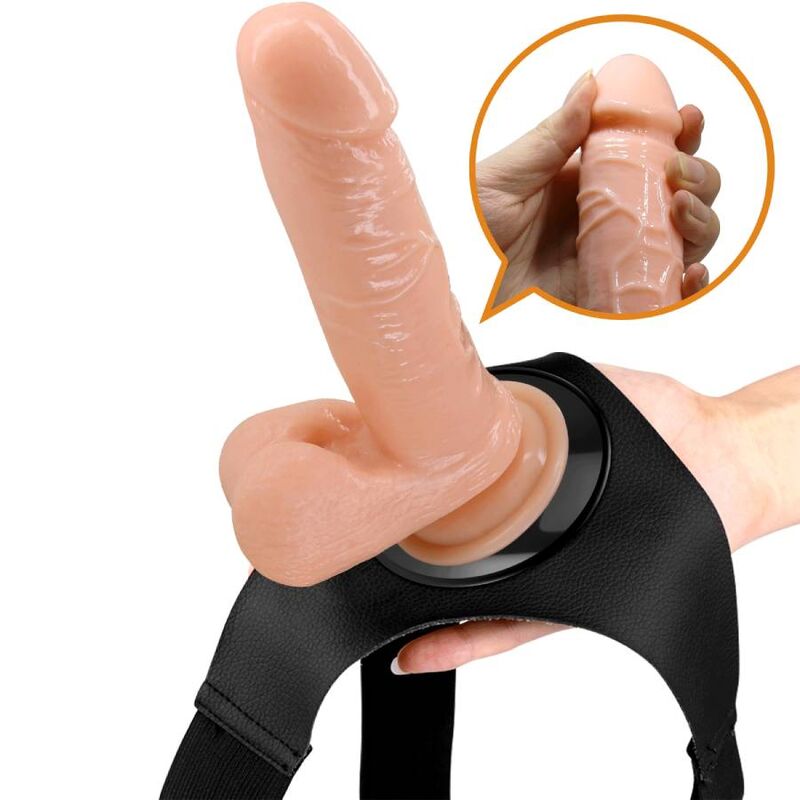 PRETTY LOVE - IMBRAGATURA SLIP UNIVERSALE CON DILDO TOM 20 CM NATURALE – Imbracature senza vibrazioni – foto 8