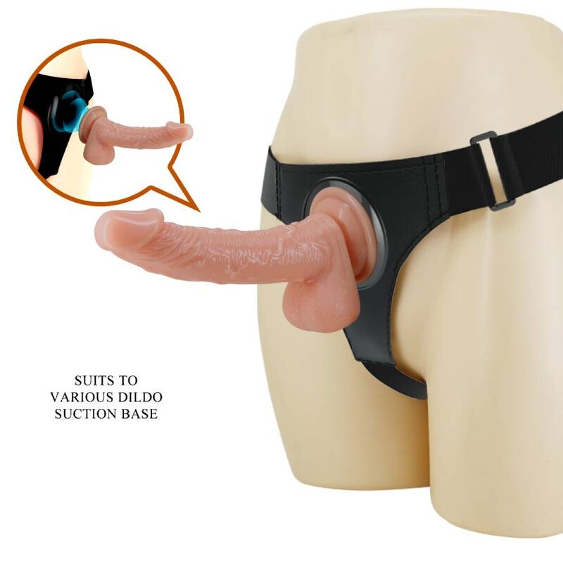 PRETTY LOVE - IMBRAGATURA SLIP UNIVERSALE CON DILDO KEVIN 19 CM NATURALE – Imbracature senza vibrazioni
