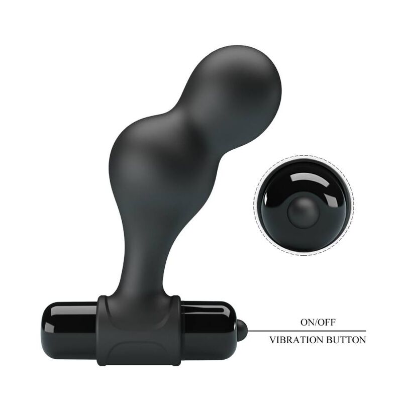 MR PLAY - PLUG ANALE VIBRATORE IN SILICONE NERO – Vibratori anali – foto 8