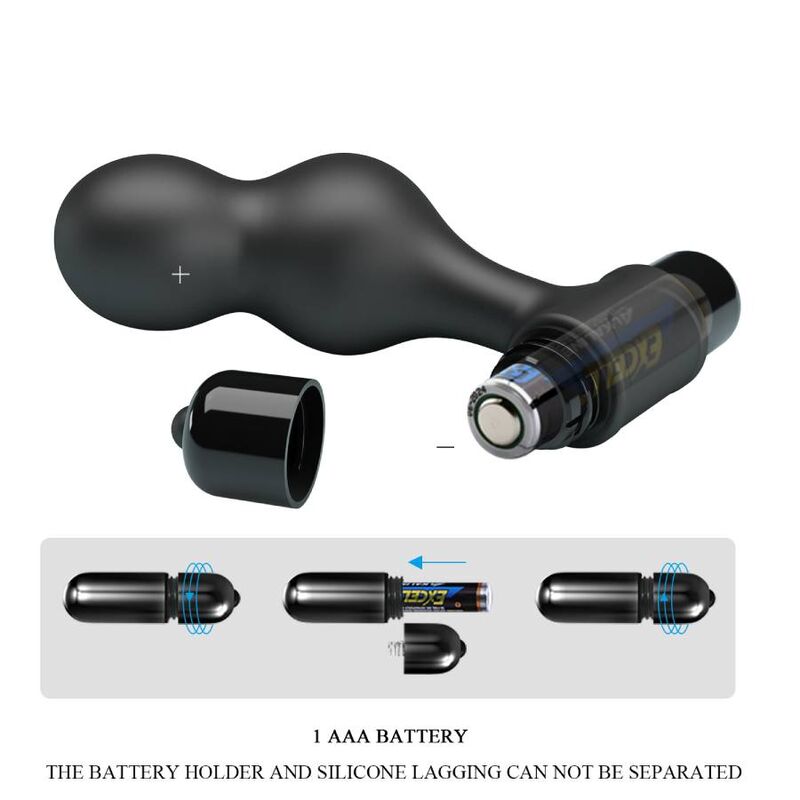 MR PLAY - PLUG ANALE VIBRATORE IN SILICONE NERO – Vibratori anali – foto 9