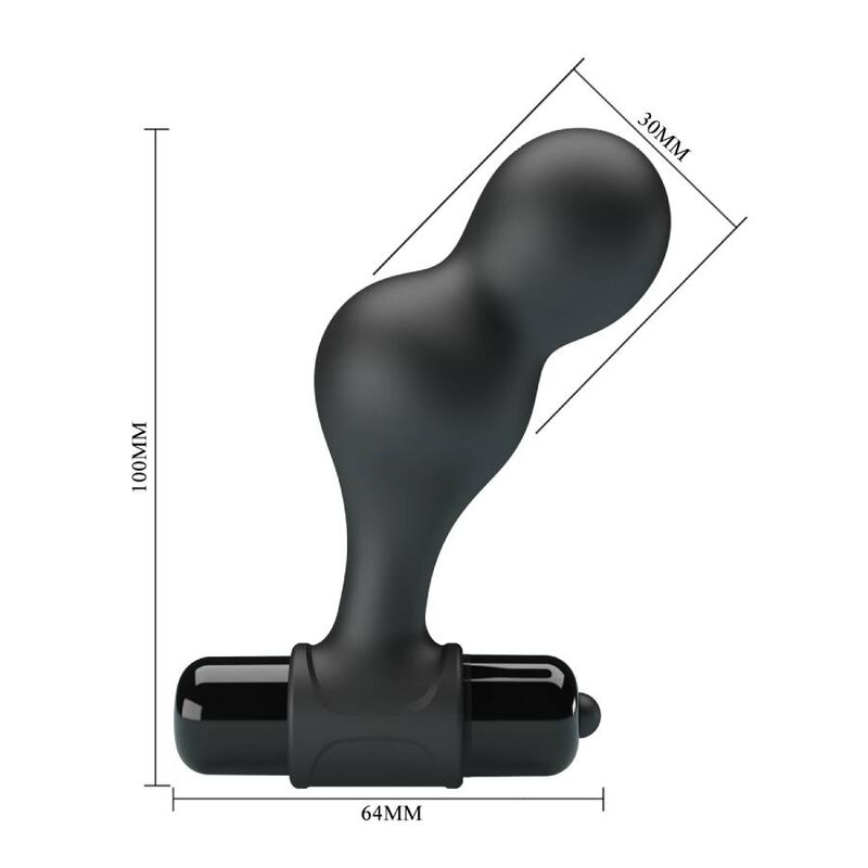 MR PLAY - PLUG ANALE VIBRATORE IN SILICONE NERO – Vibratori anali – foto 7