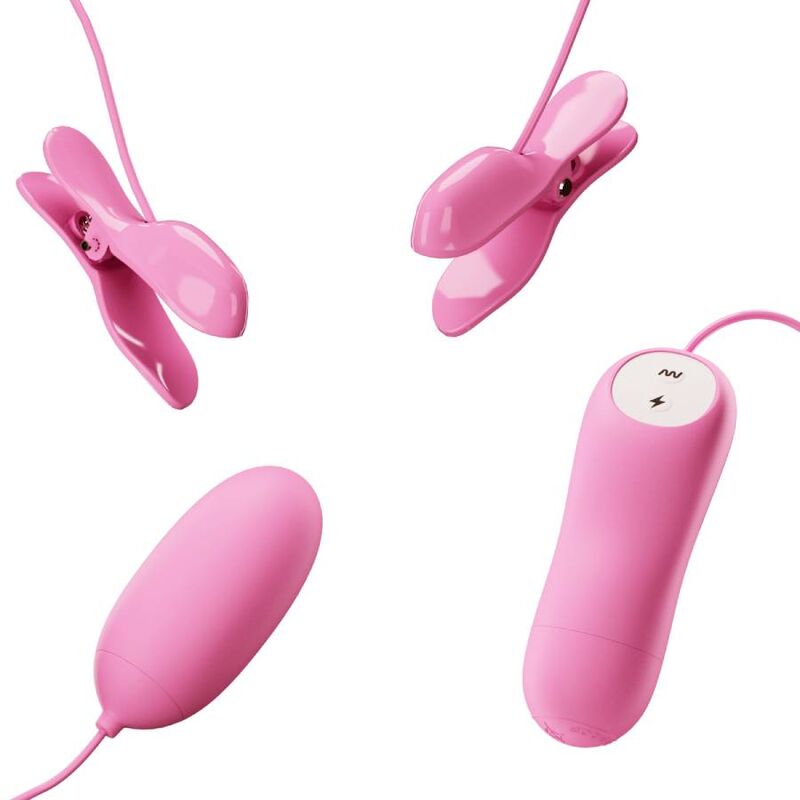 PRETTY LOVE - PINZETTA CON VIBRAZIONE ED ELETTROSHOCK ROSA – Mini vibratori – foto 5