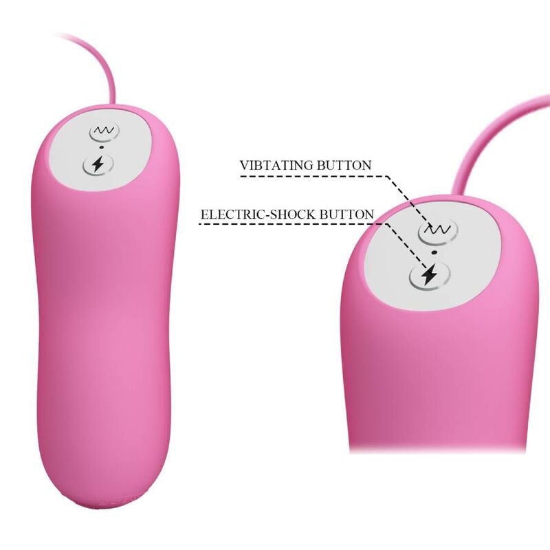PRETTY LOVE - PINZETTA CON VIBRAZIONE ED ELETTROSHOCK ROSA – Mini vibratori – foto 6