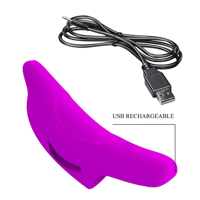 PRETTY LOVE - POTENTE STIMOLATORE DELLE DITA DELPHINI VIOLA – Vibratori da dito – foto 8
