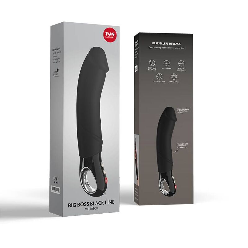 FUN FACTORY - VIBRATORE BIG BOSS LINEA NERA – Impermeabili al 100%. – foto 2