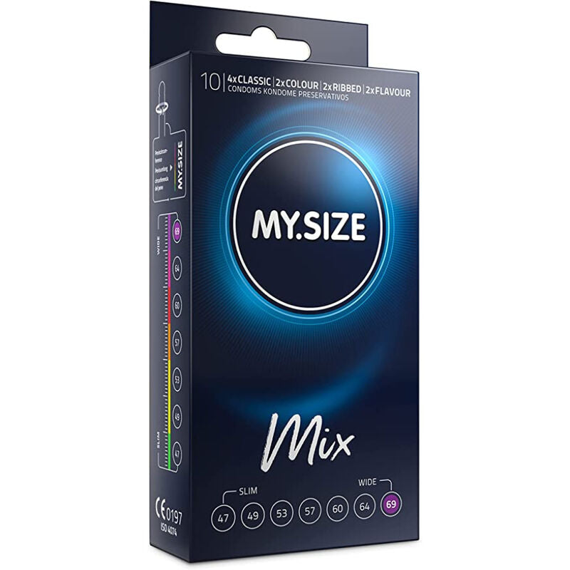 MY SIZE - MIX PRESERVATIVI 69 MM 10 UNIT – Taglia XL (grande)