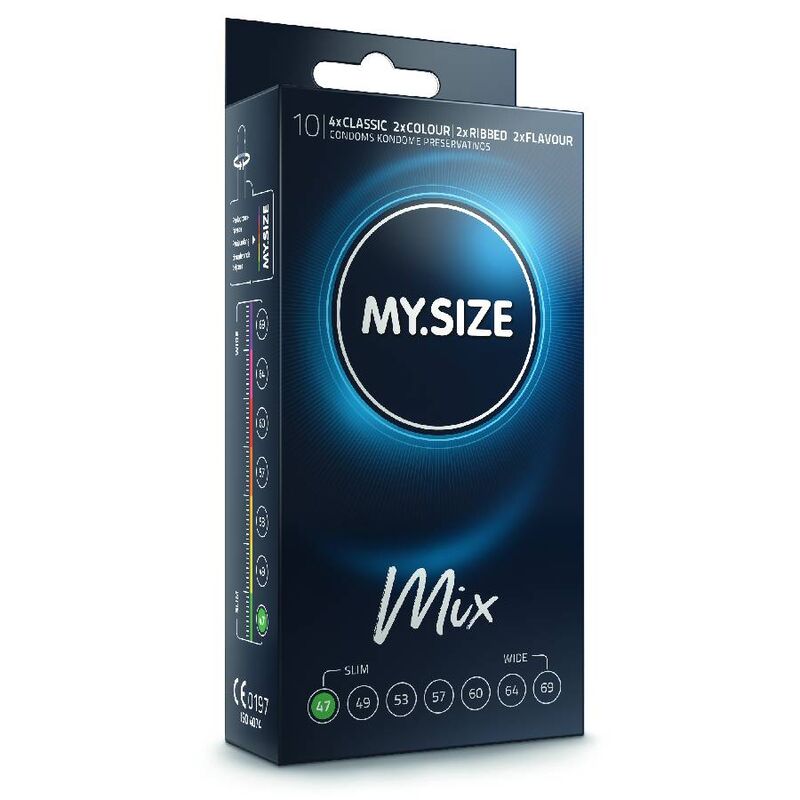MY SIZE - MIX PRESERVATIVI 47 MM 10 UNIT – Taglia XS (piccola)