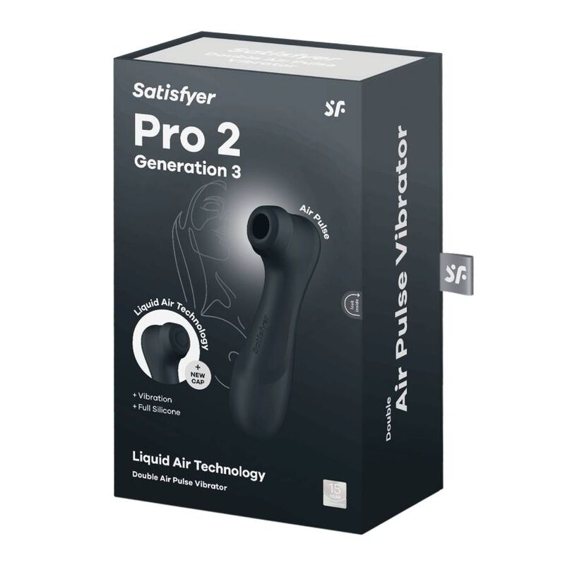 SATISFYER - TECNOLOGIA PRO 2 GENERAZIONE 3 ARIA LIQUIDA NERO – Stimolatore dell'aria nessuna vibrazione – foto 6