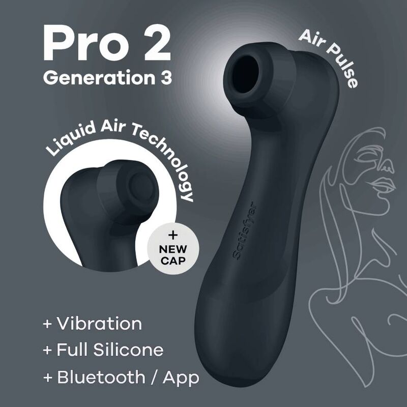 SATISFYER - PRO 2 GENERAZIONE 3 BLUETOOTH NERO E APP – Vibratori con APP – foto 6