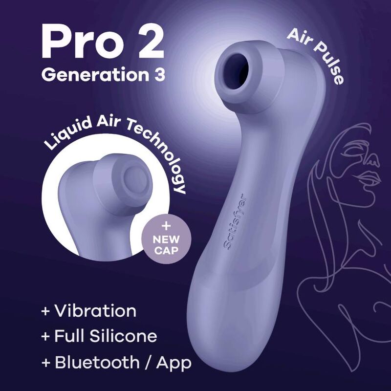 SATISFYER - PRO 2 GENERAZIONE 3 BLUETOOTH LILLA E APP – Vibratori con APP – foto 6