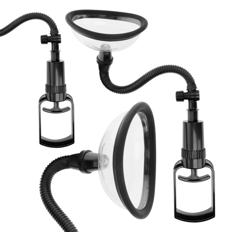 INTENSE - PUMP POMPA MANUALE VAGINALE CON DUE COPPE INTERCAMBIABILI – Vagine con vibrazione – foto 2