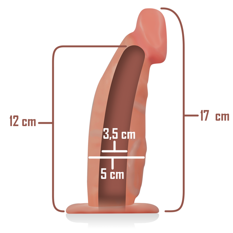 INTENSE - IMBRACATURA CAVA CON DILDO 18 X 3,5 CM – Cablaggi cavi – foto 5