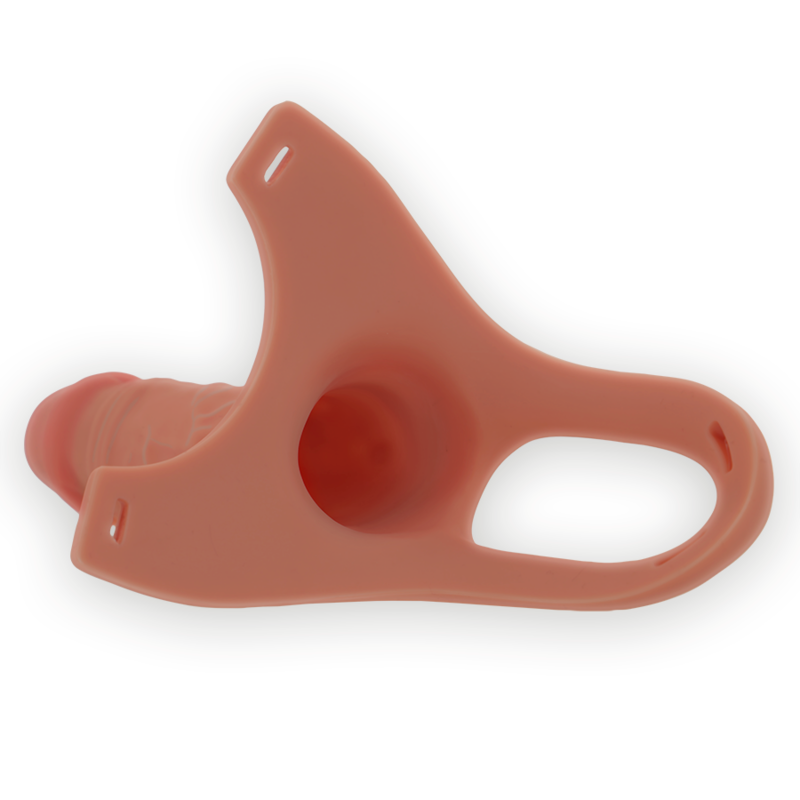INTENSE - IMBRACATURA CAVA CON DILDO IN SILICONE 16 X 3,5 CM – Estensore del pene con imbracatura – foto 5