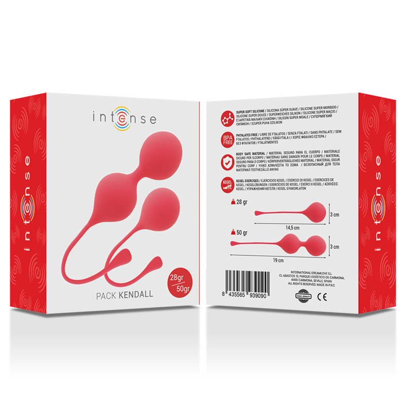 INTENSE - PACK PALLE KEGEL KENDALL ROSSO – Sfere di silicone – foto 2