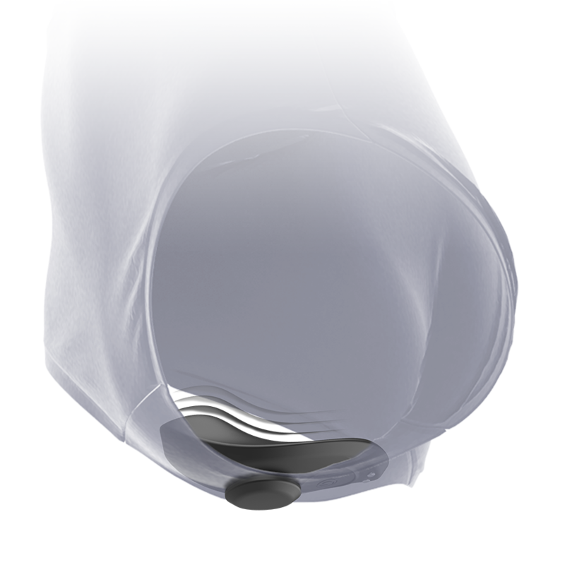 BLACK&SILVER - PANTALONE VIBRATORE IN SILICONE RICARICABILE PRESTON NERO – Telecomando – foto 6