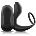 BLACK&SILVER - MASSAGGIATORE ANALE CON TELECOMANDO RICARICABILE IN SILICONE NERO – Telecomando