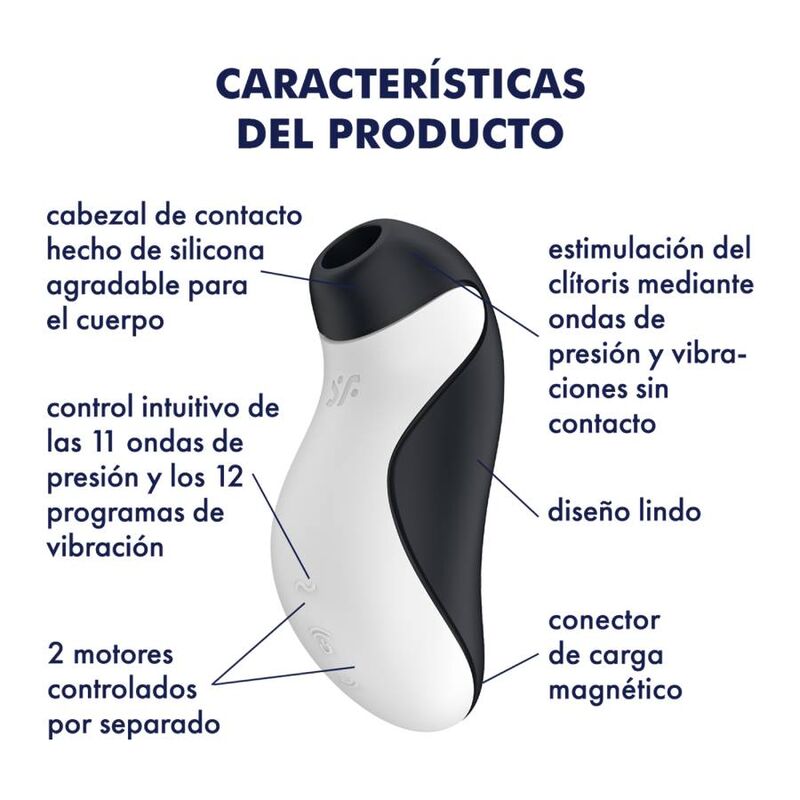 SATISFYER - STIMOLATORE ORCA AIR PULSE + VIBRAZIONE – Stimolatore dell'aria nessuna vibrazione – foto 7