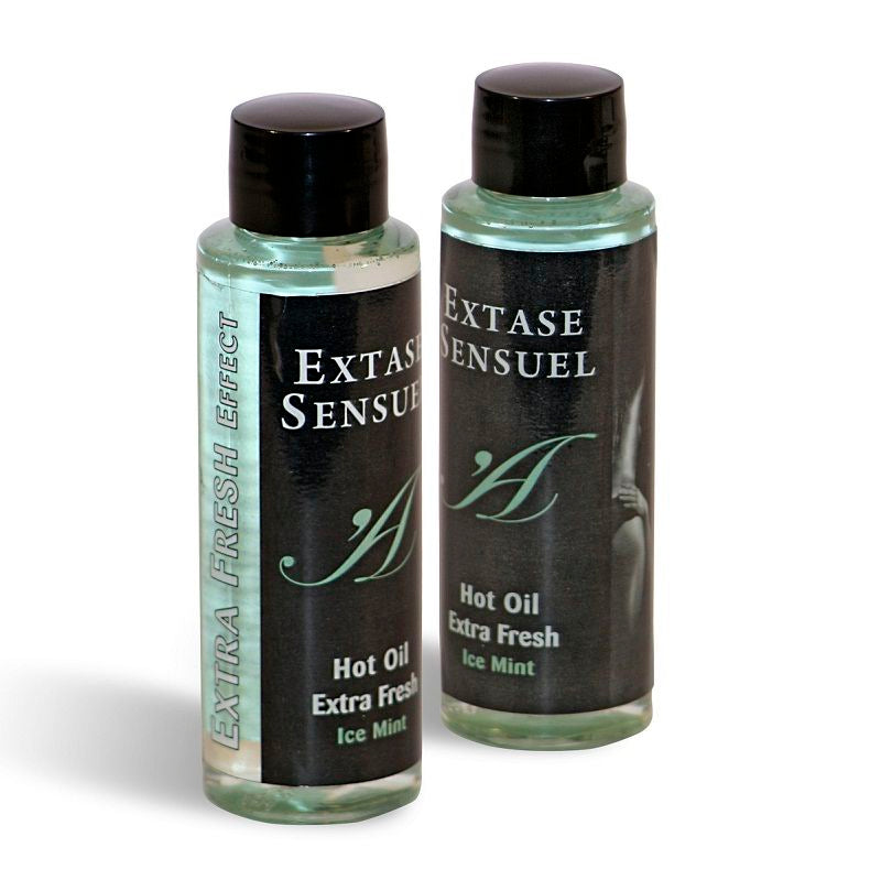 EXTASE SENSUAL - OLIO DA MASSAGGIO CON EFFETTO GHIACCIO EXTRA FRESCO 100 ML – Con effetto termico – foto 3