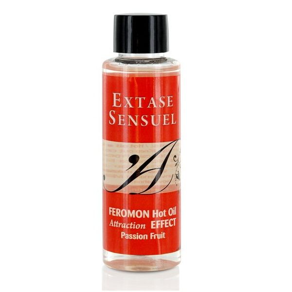 EXTASE SENSUAL - OLIO DA MASSAGGIO EFFETTO CALORE AI FEROMONI DEL FRUTTO DELLA PASSIONE 100 ML – Con effetto termico – foto 2