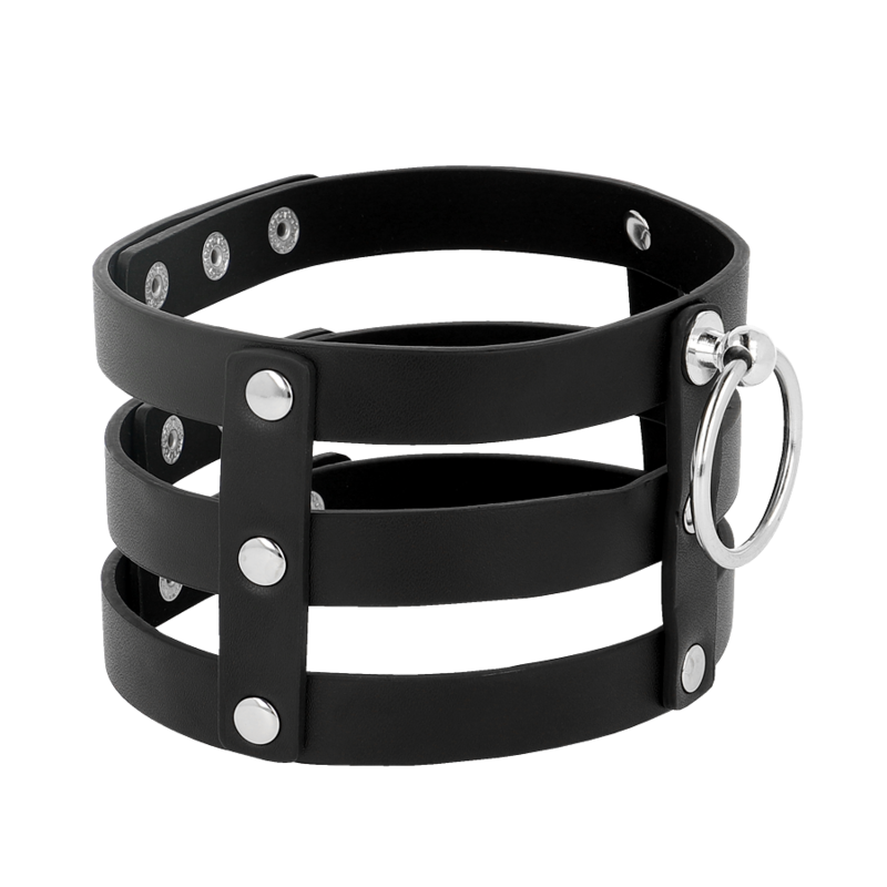 COQUETTE CHIC DESIRE - GIROCOLLO IN PELLE VEGANO STILE FETISH – Collane – foto 3