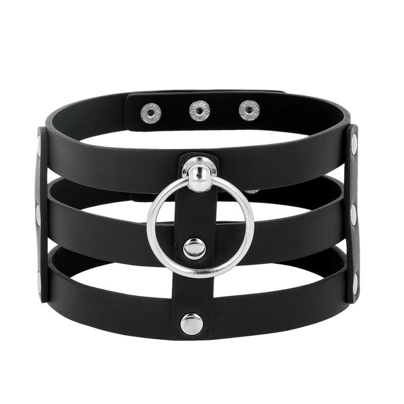 COQUETTE CHIC DESIRE - GIROCOLLO IN PELLE VEGANO STILE FETISH – Collane – foto 4