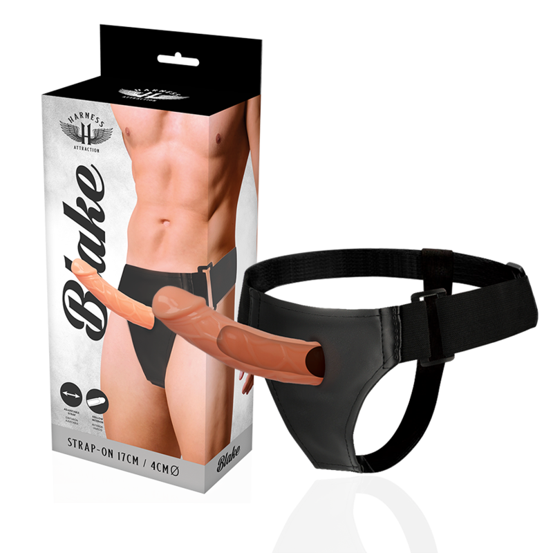 HARNESS ATTRACTION - RNES HUECO BLAKE 15.5 CM -O- 4 CM – Estensore del pene con imbracatura – foto 2