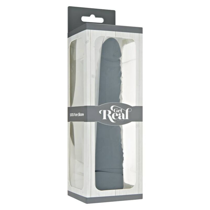 GET REAL - VIBRATORE CLASSICO SLIM NERO – Vibratori realistici – foto 3