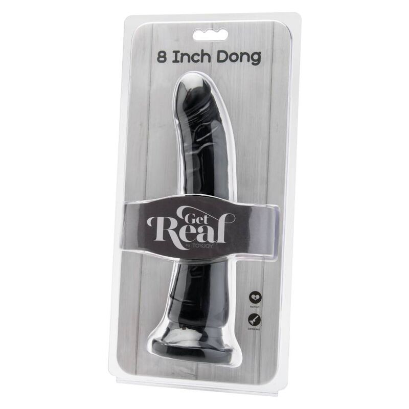 GET REAL - DONG 20,5 CM NERO – Peni realistici – foto 2