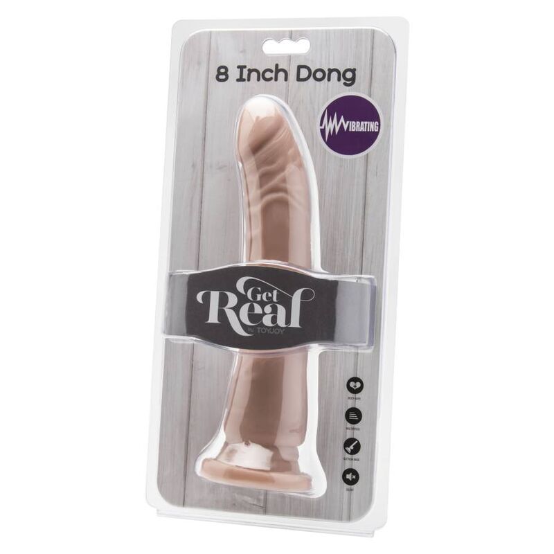 GET REAL - PELLE VIBRANTE DONG 20,5 CM – Telecomando – foto 2