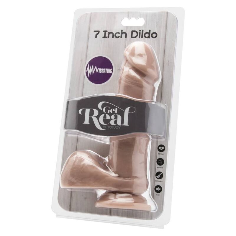GET REAL - DILDO 18 CM CON VIBRATORE PER SFERE – Telecomando – foto 2