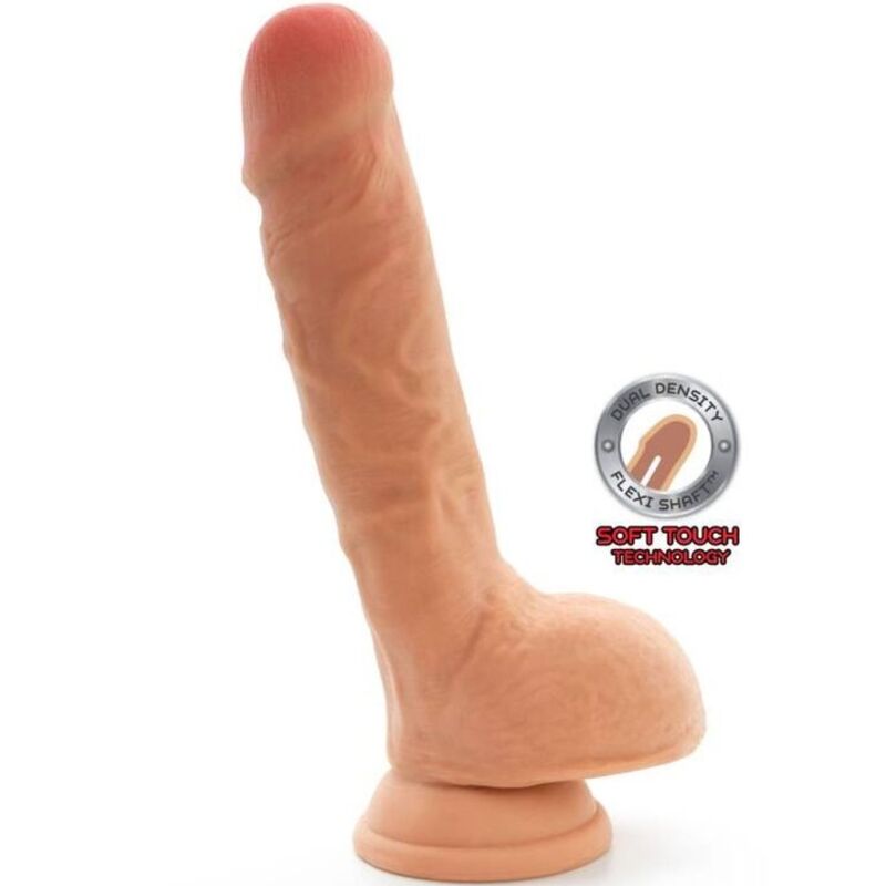 GET REAL - DILDO A DOPPIA DENSIT 18 CM PALLE DI PELLE – Peni realistici