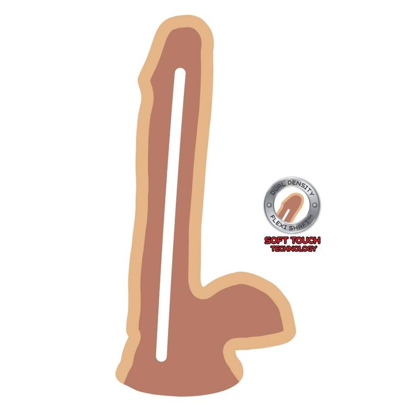 GET REAL - DILDO A DOPPIA DENSIT 17 CM PALLE PELLE – Peni realistici – foto 3